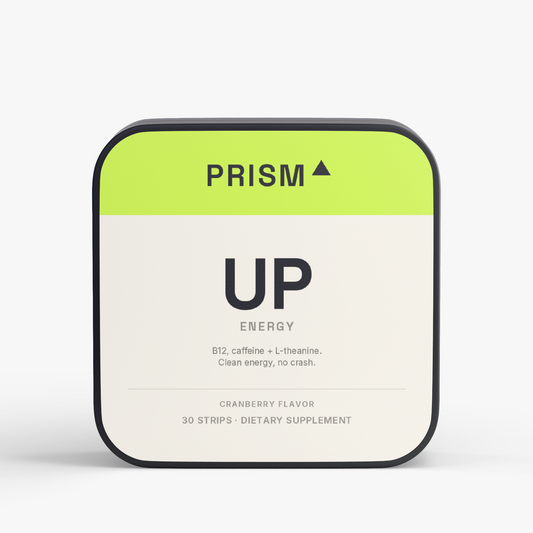 Prism Up energy strips label, view 1